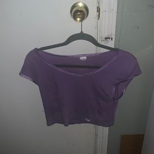 Cute purple crop top size xs in womens